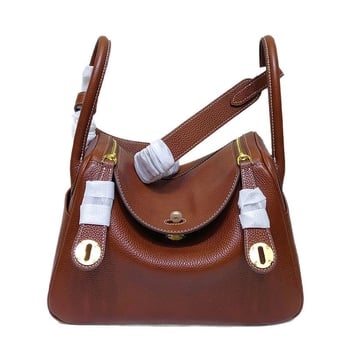 Ženska torbica Doctor bag od prave kože, Lindy stil, mala u obliku jastuka, preko ramena