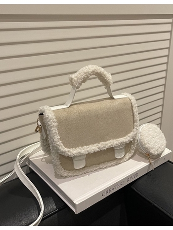 2026 nova pliš torba za rame, torba u obliku sedla, ženska torba od baršuna, retro crossbody stil