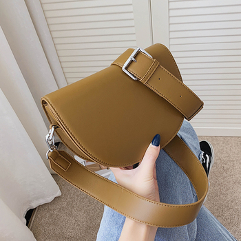 PU torbica za žene, mala crossbody s širokom remenom — proljeće 2025