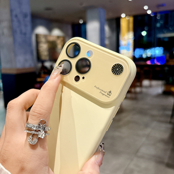 Kućište od tekućeg silikona za iPhone s velikim prozorom, zaštita od padova, otisci prstiju otporni, dizajn aromaterapije