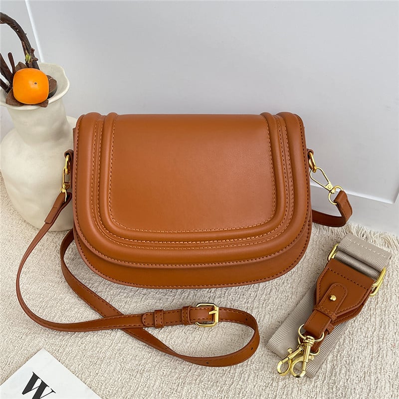 2025 nova moda retro torba u stilu sedla, jedinstvena teksturirana crossbody mala kvadratna torba, minimalistička i svestrana