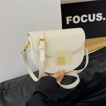Arc De Triomphe PU kožna retro sedlo torbica – polukružna crossbody mala ženska torba, vintage stil, jesen 2025