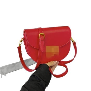 Arc De Triomphe PU kožna retro sedlo torbica – polukružna crossbody mala ženska torba, vintage stil, jesen 2025