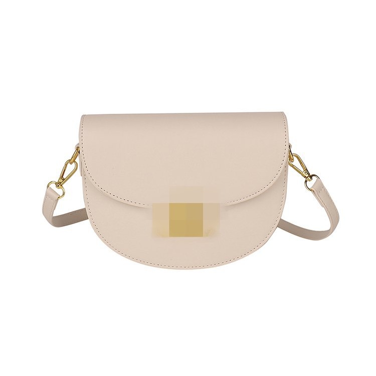 Arc De Triomphe PU kožna retro sedlo torbica – polukružna crossbody mala ženska torba, vintage stil, jesen 2025