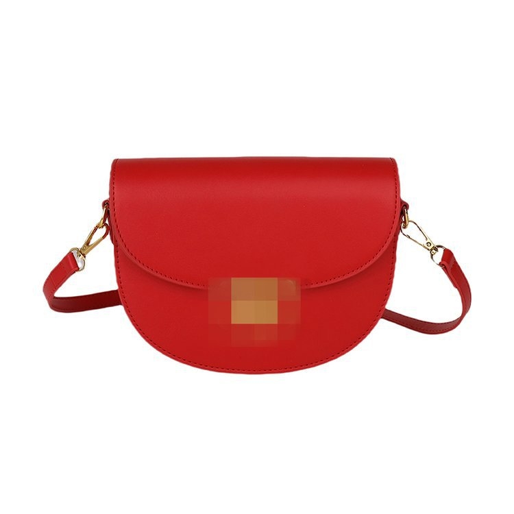 Arc De Triomphe PU kožna retro sedlo torbica – polukružna crossbody mala ženska torba, vintage stil, jesen 2025