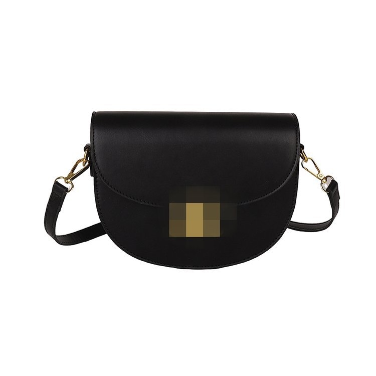 Arc De Triomphe PU kožna retro sedlo torbica – polukružna crossbody mala ženska torba, vintage stil, jesen 2025
