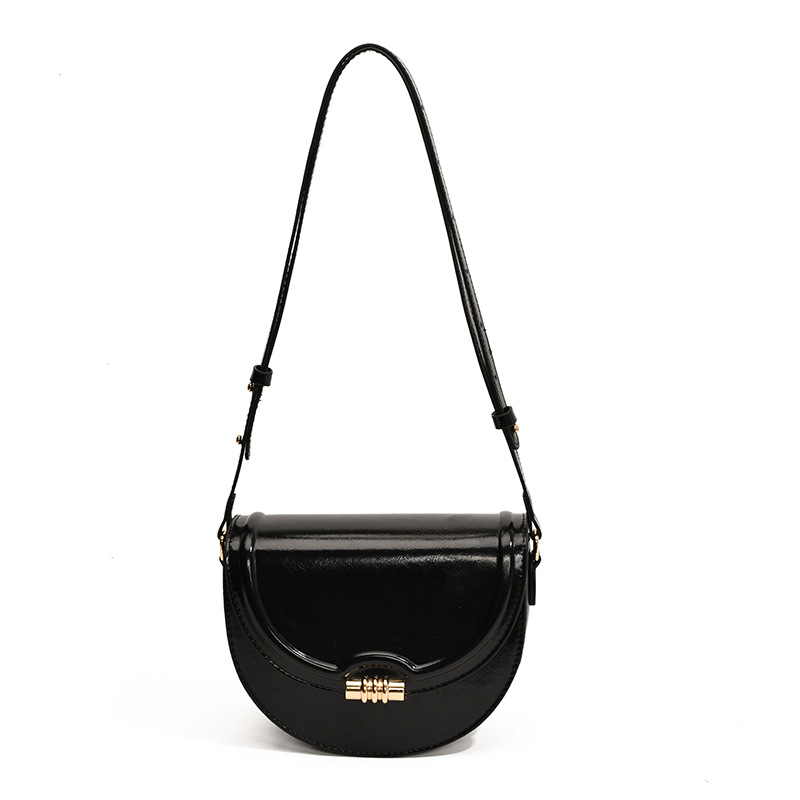 Ženska torbica u stilu sedla, PU koža, velika, crossbody s preklopnim zatvaračem, vintage svakodnevna torbica