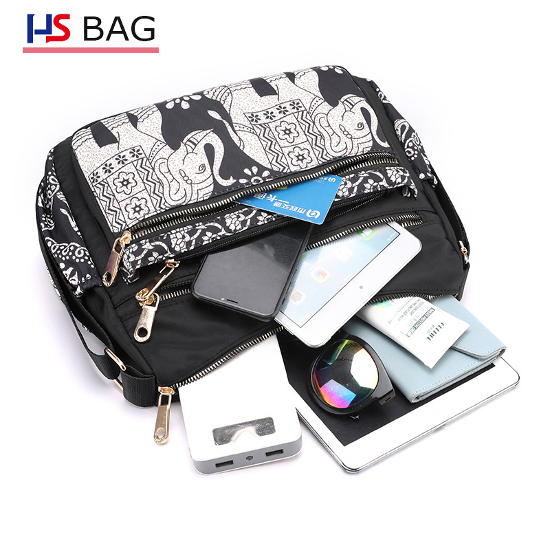 Ženska torba preko ramena u korejskom stilu, Oxford, velika kapaciteta, višeslojna, crossbody za outdoor putovanja i majčinu upotrebu