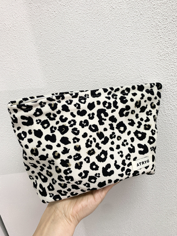 Torbica za šminku s leopard printom, velika kapaciteta, prijenosna torba za pohranu