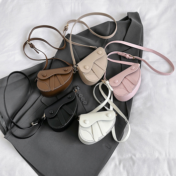 Crossbody torba u obliku sedla, organizator za novčanik i šminku, PU materijal