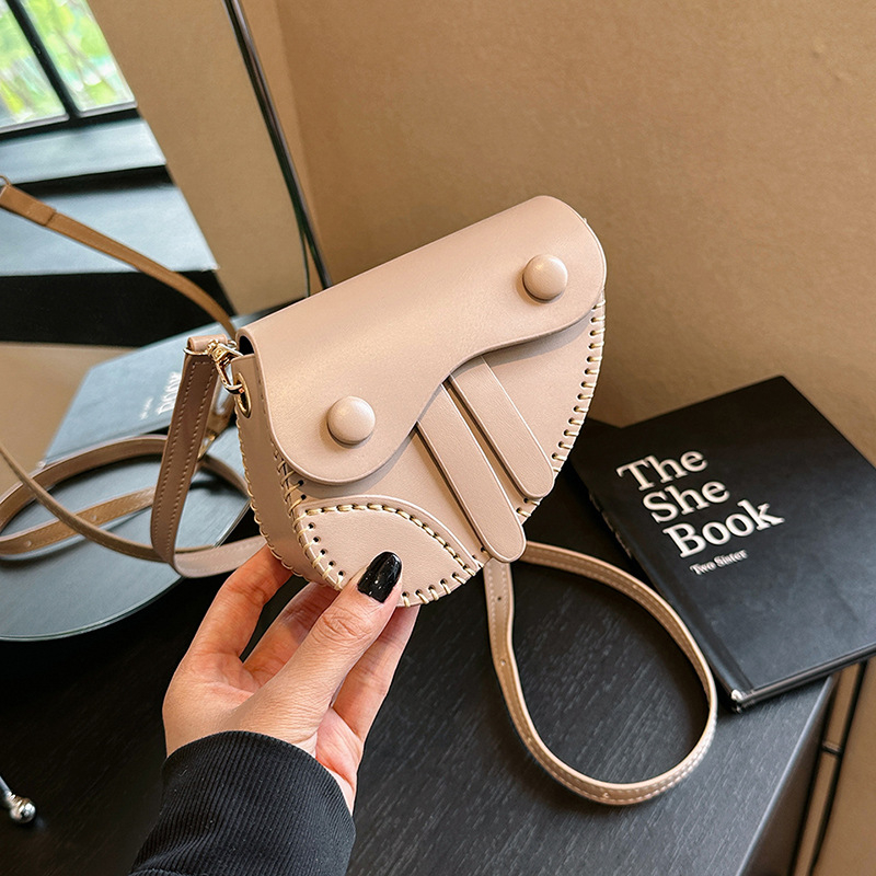 Crossbody torba u obliku sedla, organizator za novčanik i šminku, PU materijal