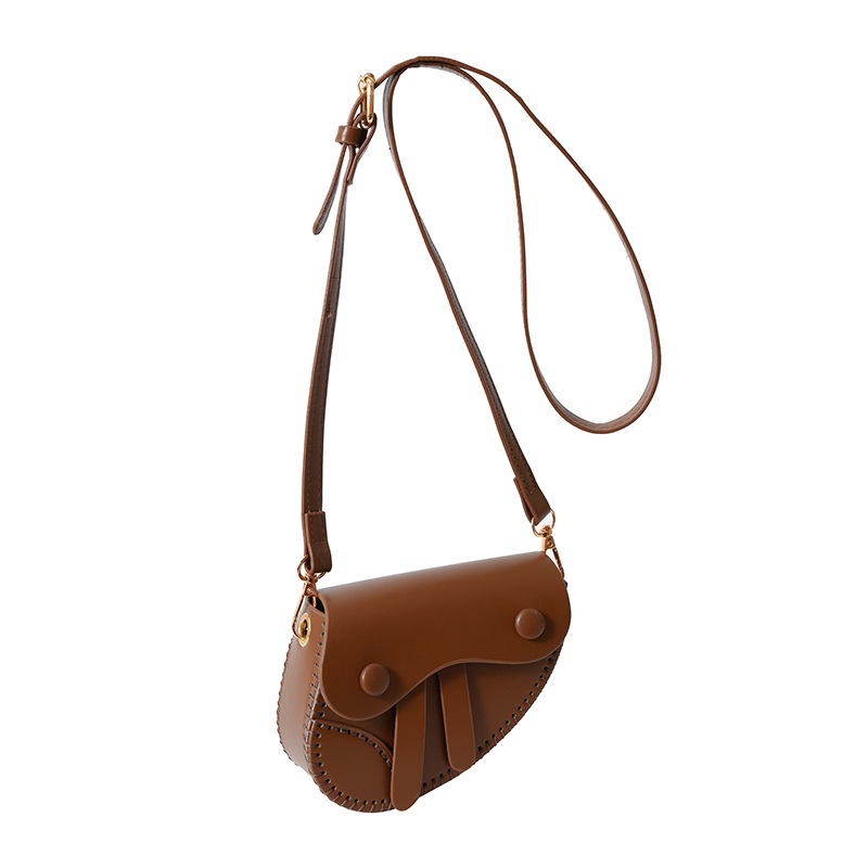 Crossbody torba u obliku sedla, organizator za novčanik i šminku, PU materijal