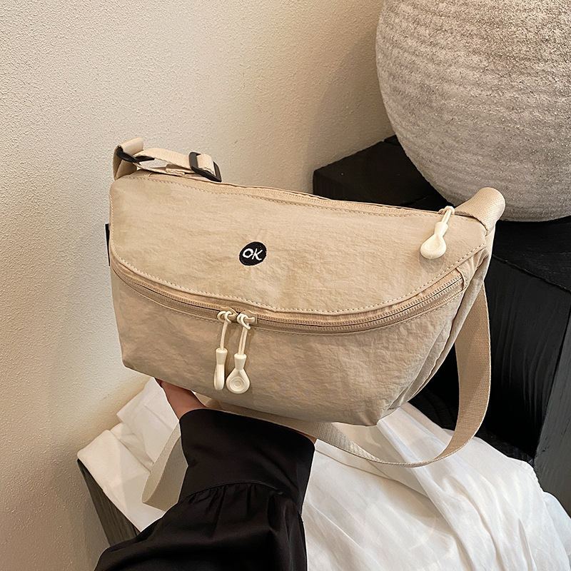 Unisex torba preko ramena od najlona, Oxford plat, lagana, dumpling stil, torba na prsima