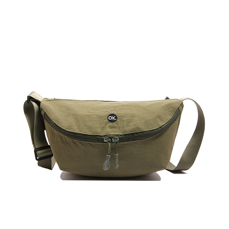 Unisex torba preko ramena od najlona, Oxford plat, lagana, dumpling stil, torba na prsima