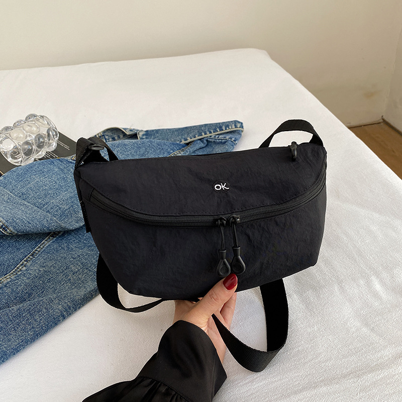 Unisex torba preko ramena od najlona, Oxford plat, lagana, dumpling stil, torba na prsima