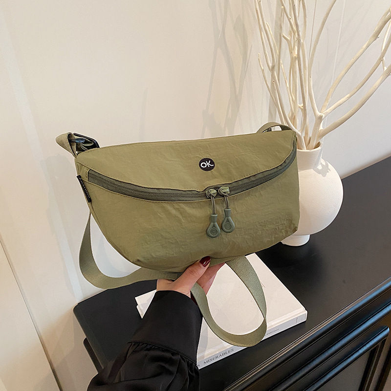 Unisex torba preko ramena od najlona, Oxford plat, lagana, dumpling stil, torba na prsima