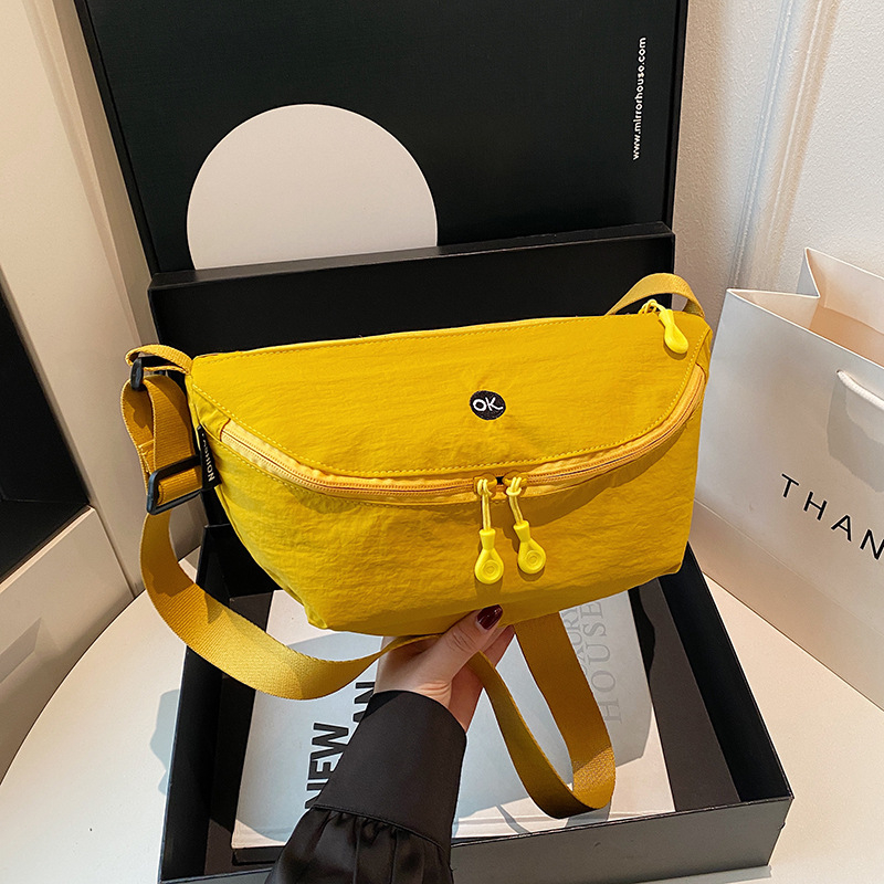 Unisex torba preko ramena od najlona, Oxford plat, lagana, dumpling stil, torba na prsima