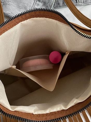 Boemska torbica s resicama za žene, 2025 novi Maillard stil, crossbody torba, retro zapadnjački uzorak sedla