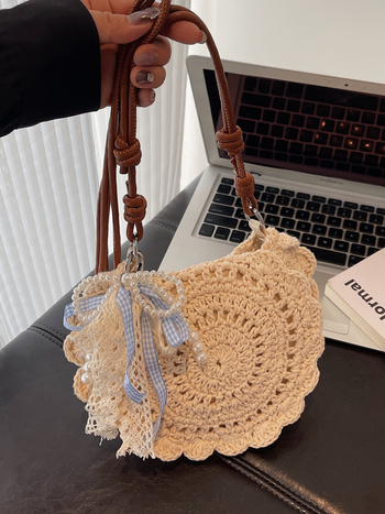 2026 nova modna niša pletena torba od slame za žene, torba za plažu, preko ramena ili crossbody, torba za telefon za svakodnevnu upotrebu