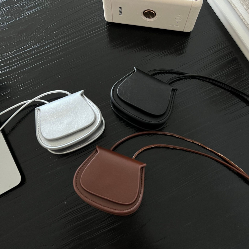 Korejske stil mini torba saddle bag s kaišem oko vrata, pretinac za slušalice i novčiće, za svakodnevnu upotrebu