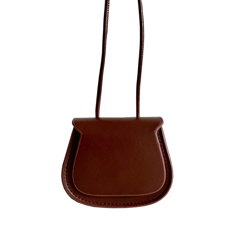 Korejske stil mini torba saddle bag s kaišem oko vrata, pretinac za slušalice i novčiće, za svakodnevnu upotrebu