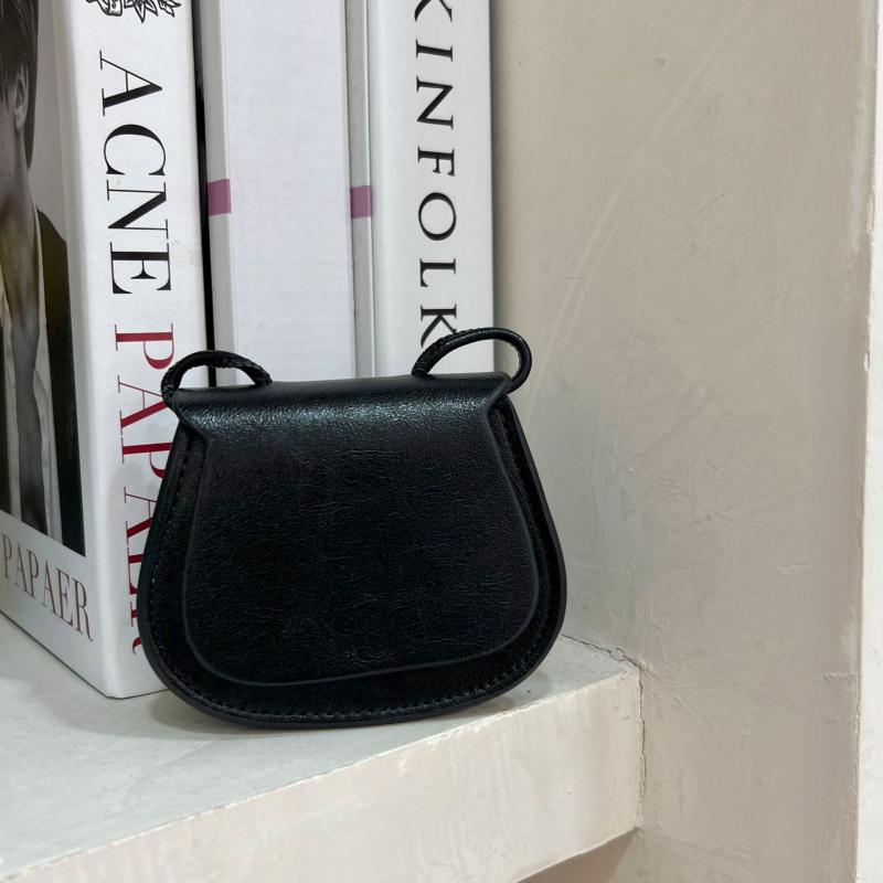 Korejske stil mini torba saddle bag s kaišem oko vrata, pretinac za slušalice i novčiće, za svakodnevnu upotrebu