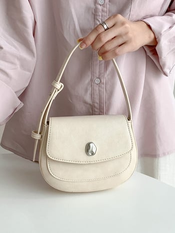 Korejska retro torbica ispod pazuha, luksuzna torba tip saddle, crossbody torba s jednim remenom, ženska svestrana torba.
