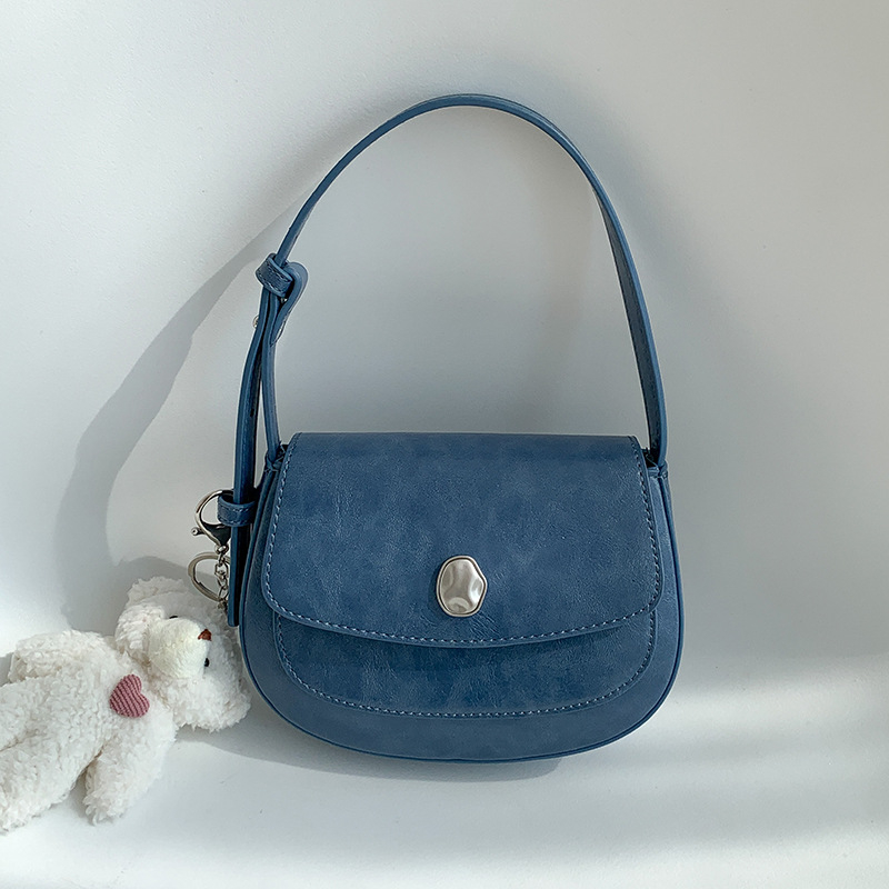 Korejska retro torbica ispod pazuha, luksuzna torba tip saddle, crossbody torba s jednim remenom, ženska svestrana torba.