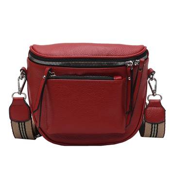 Ženska torba, novi model 2025, rana proljeće, korejski stil, mekana kožna crossbody torba s oblikom sedla, svakodnevna upotreba