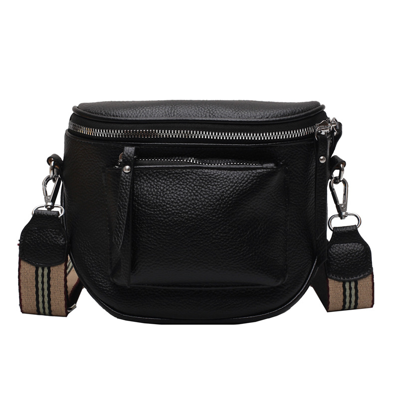 Ženska torba, novi model 2025, rana proljeće, korejski stil, mekana kožna crossbody torba s oblikom sedla, svakodnevna upotreba