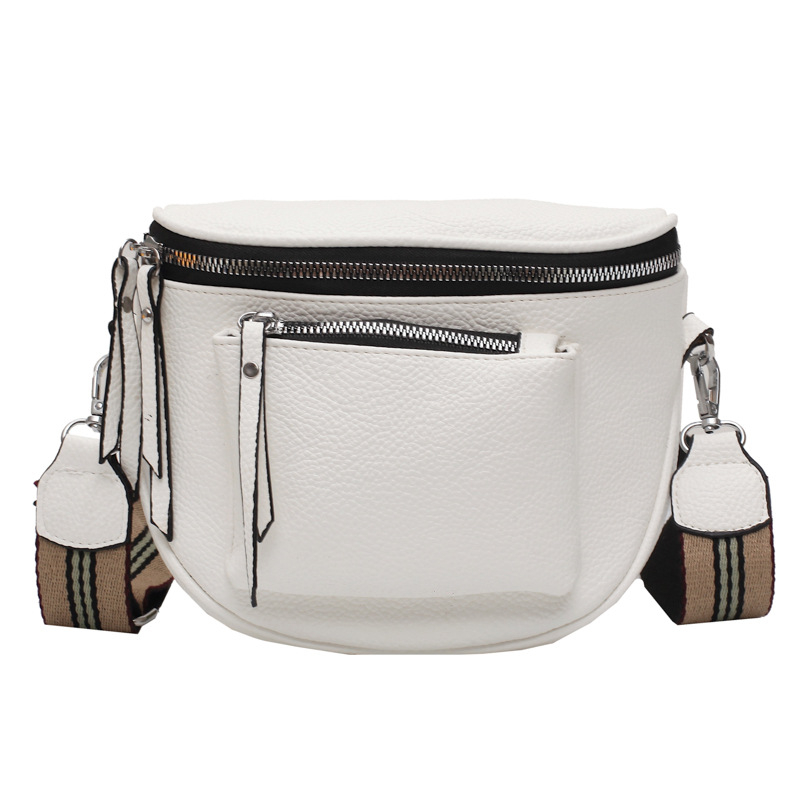 Ženska torba, novi model 2025, rana proljeće, korejski stil, mekana kožna crossbody torba s oblikom sedla, svakodnevna upotreba