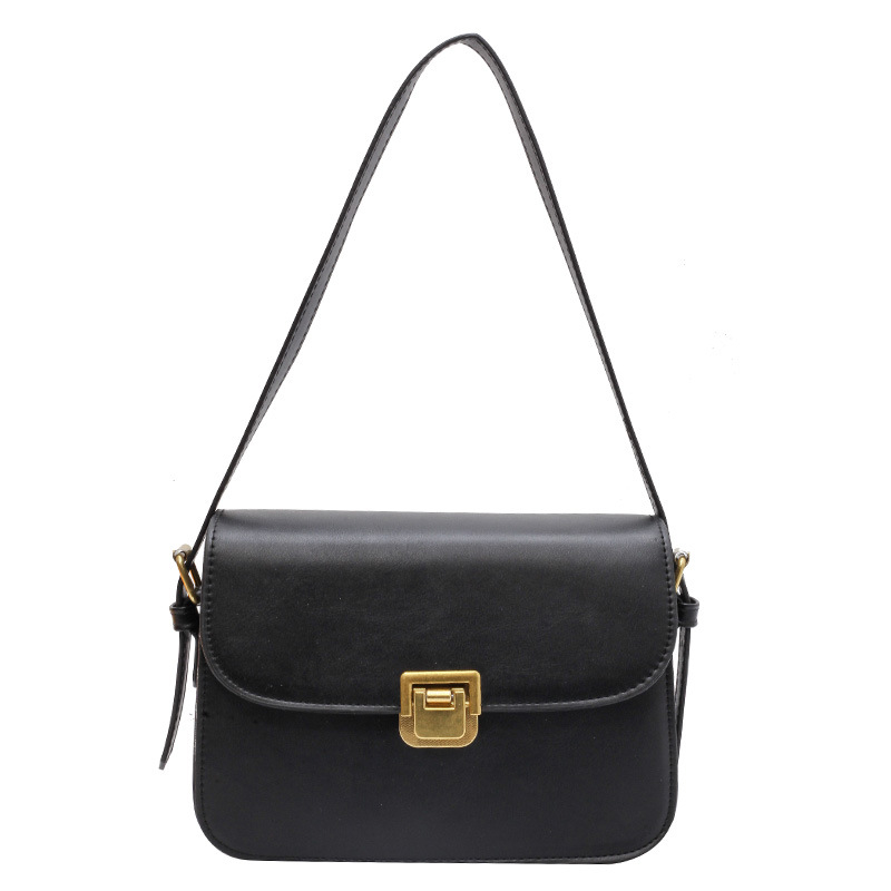 Teksturirana mala ženska torbica, Saddle stil, crossbody, kvadratni oblik, PU, 2024 proljeće