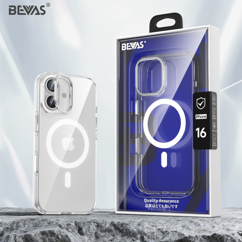 Bevas διαφανής θήκη iPhone 17 Pro με αντι-κιτρινίσματος φινίρισμα, μαγνητική πρόσδεση και κράτημα φακών, συμβατή με iPhone 17, 17 Pro, 17 Pro Max και 17 Air