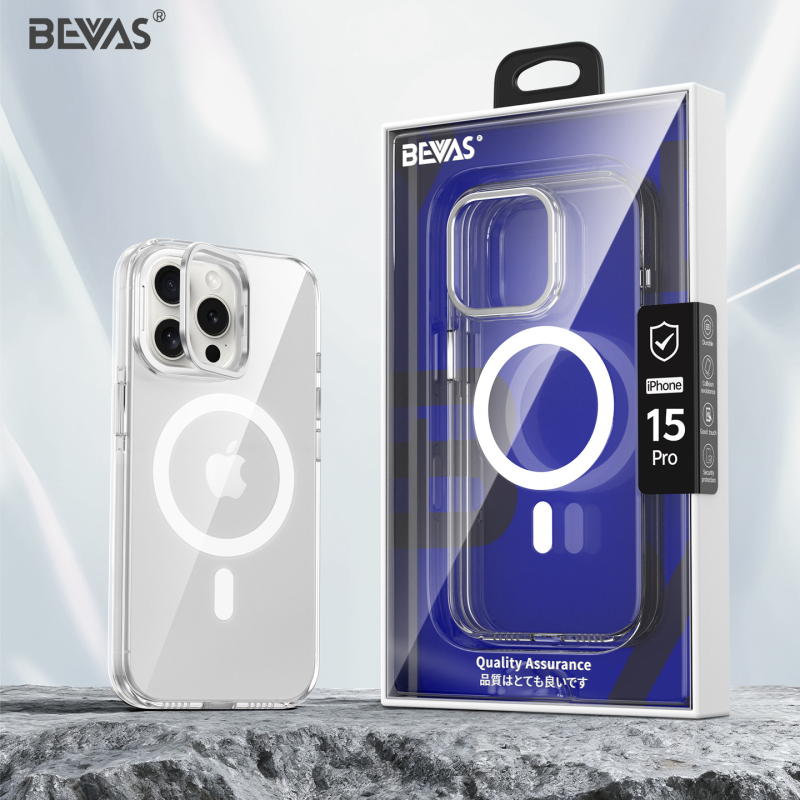 Bevas διαφανής θήκη iPhone 17 Pro με αντι-κιτρινίσματος φινίρισμα, μαγνητική πρόσδεση και κράτημα φακών, συμβατή με iPhone 17, 17 Pro, 17 Pro Max και 17 Air