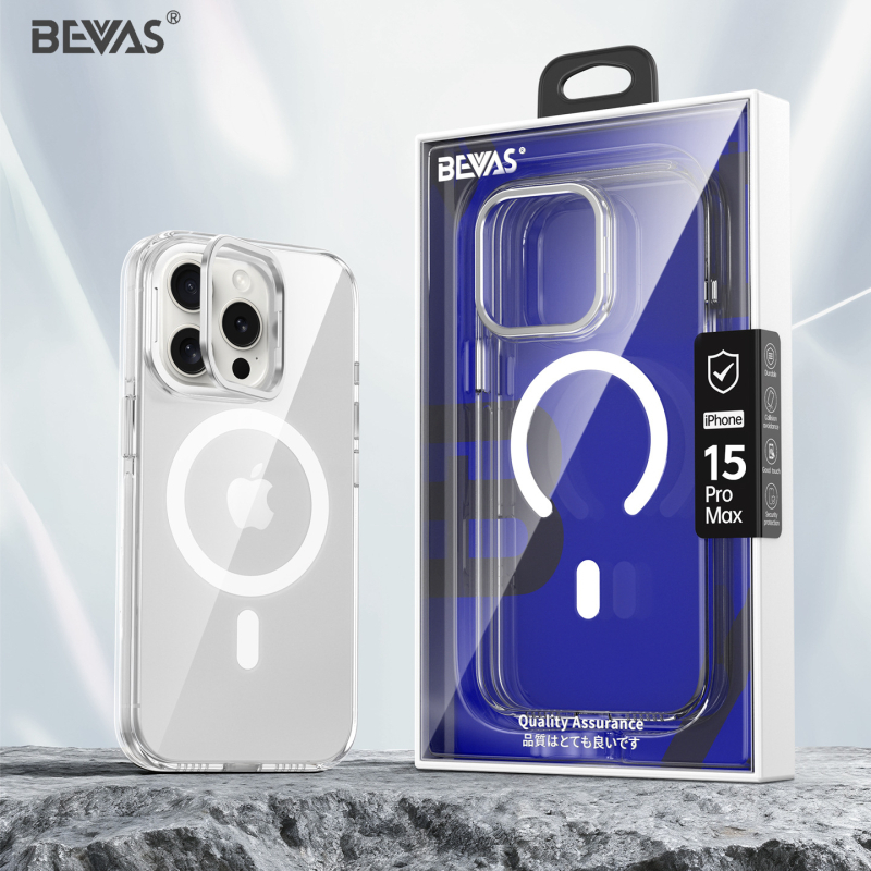 Bevas διαφανής θήκη iPhone 17 Pro με αντι-κιτρινίσματος φινίρισμα, μαγνητική πρόσδεση και κράτημα φακών, συμβατή με iPhone 17, 17 Pro, 17 Pro Max και 17 Air