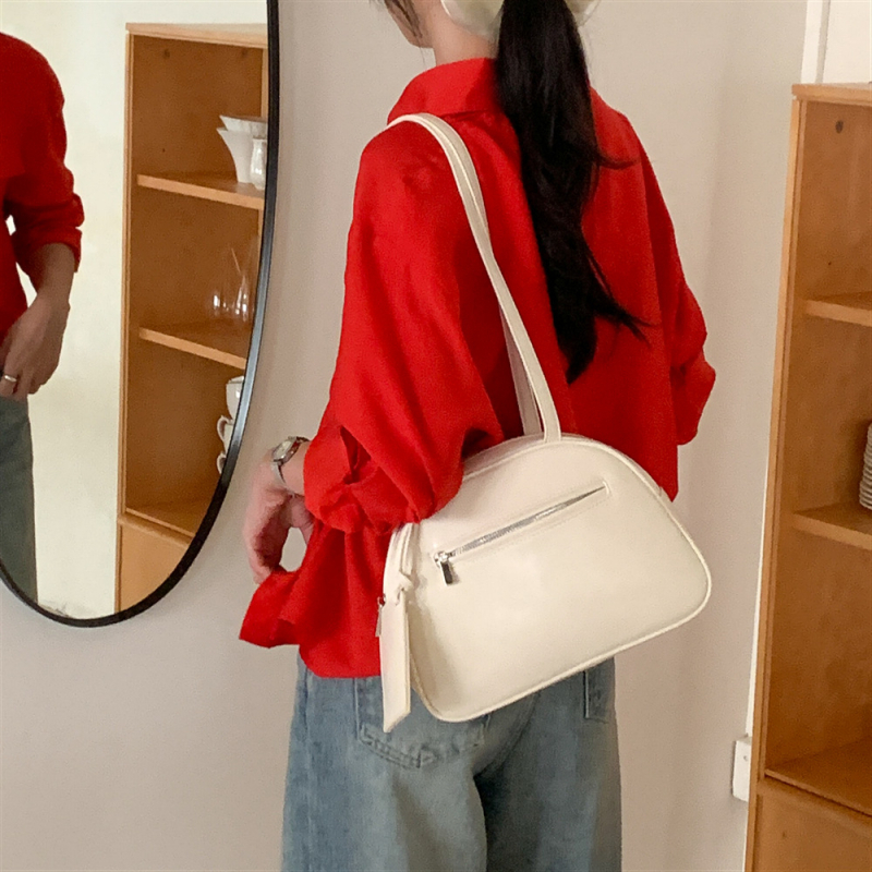 Ženska saddle bag torba, ekskluzivan dojam visokog kvaliteta, Boston Bowling dizajn, ženska torba na ramenu u korejskom stilu