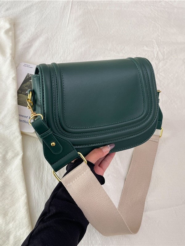 Ženska torba preko ramena sa širokim remenom, kompaktna kvadratna crossbody torba za svakodnevnu upotrebu
