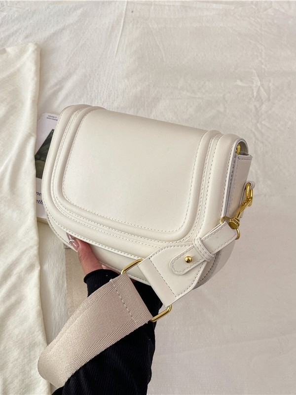Ženska torba preko ramena sa širokim remenom, kompaktna kvadratna crossbody torba za svakodnevnu upotrebu