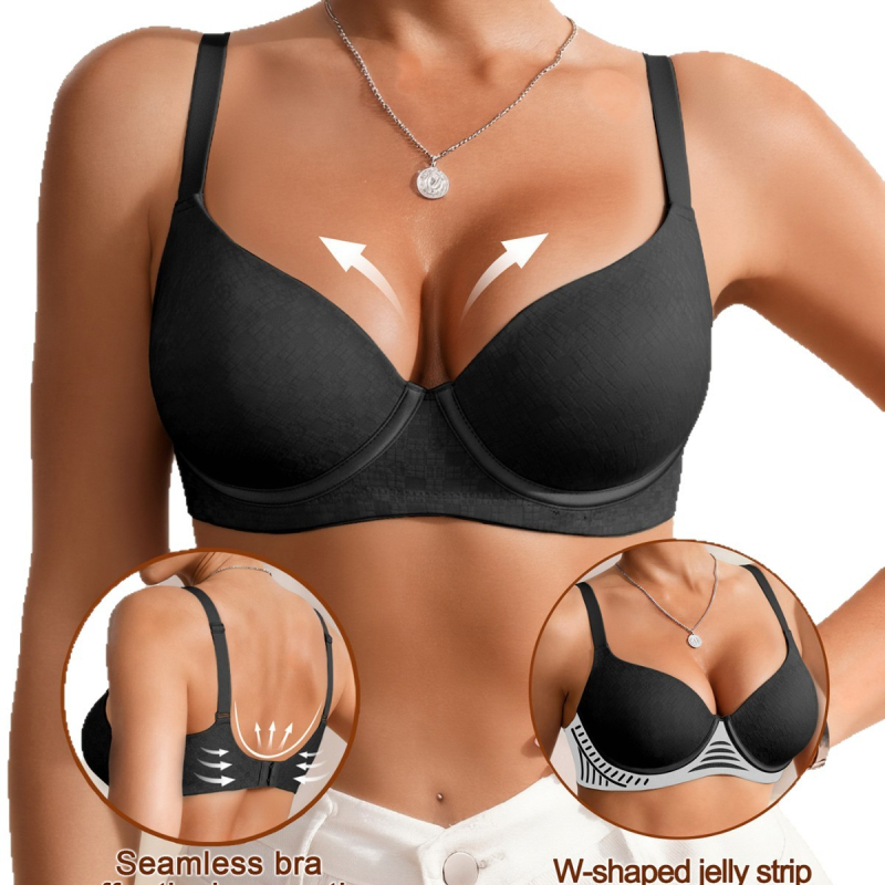 Plus-size ženski grudnjak, prilagodljiv, anti-sagging, push-up, seksi leđa dizajn, udoban