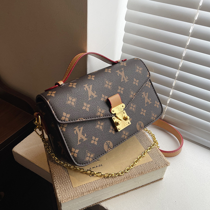Ženska mala kvadratna torbica s retro printom, saddle stil, lagana luksuzna torba za rame ili crossbody
