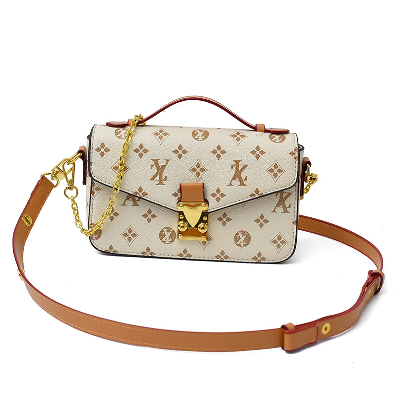 Ženska mala kvadratna torbica s retro printom, saddle stil, lagana luksuzna torba za rame ili crossbody