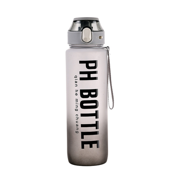 Sticlă de apă portabilă din plastic, finisaj gradient mat, 1000 ml, pentru sport și fitness
