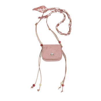 Mala sedla torbica za djevojke, korejskog stila, crossbody torba s pretinicom za slušalice, modni dodatak