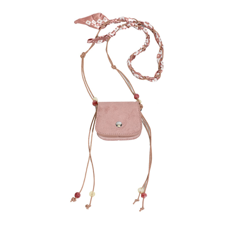 Mala sedla torbica za djevojke, korejskog stila, crossbody torba s pretinicom za slušalice, modni dodatak
