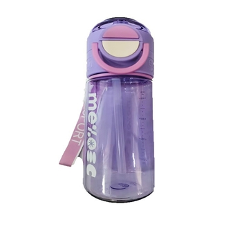 Sticlă de apă cu închidere snap, capacitate mare, cupă spațială pentru sport și activități în aer liber, din plastic