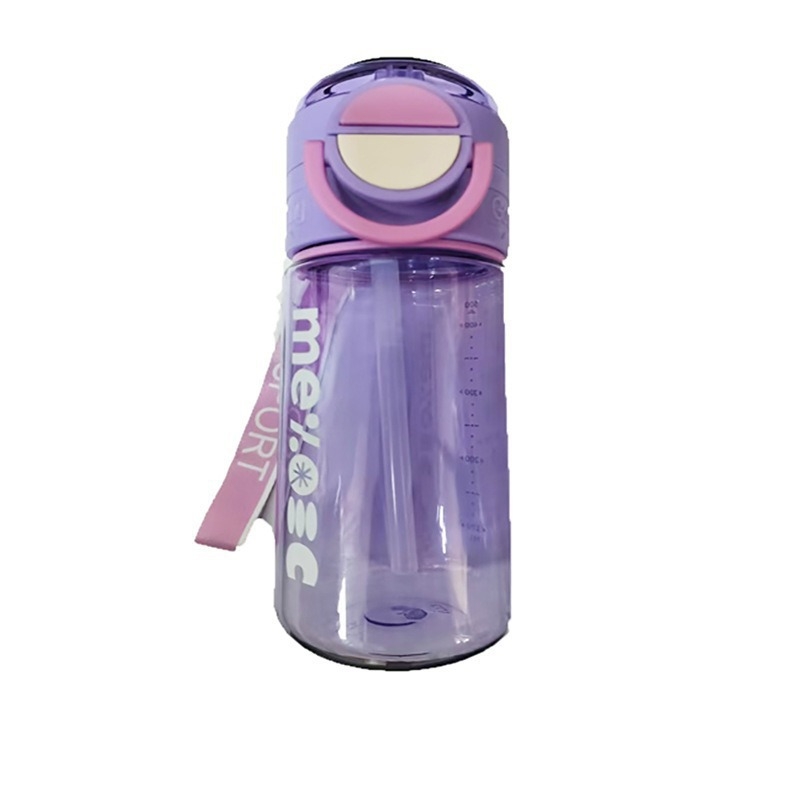Sticlă de apă cu închidere snap, capacitate mare, cupă spațială pentru sport și activități în aer liber, din plastic