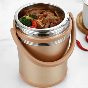 Cutie pentru prânz din oțel inoxidabil 304, izolație în vid, design cu două straturi, capacitate mare 1,2–3,0 L, fabricat manual