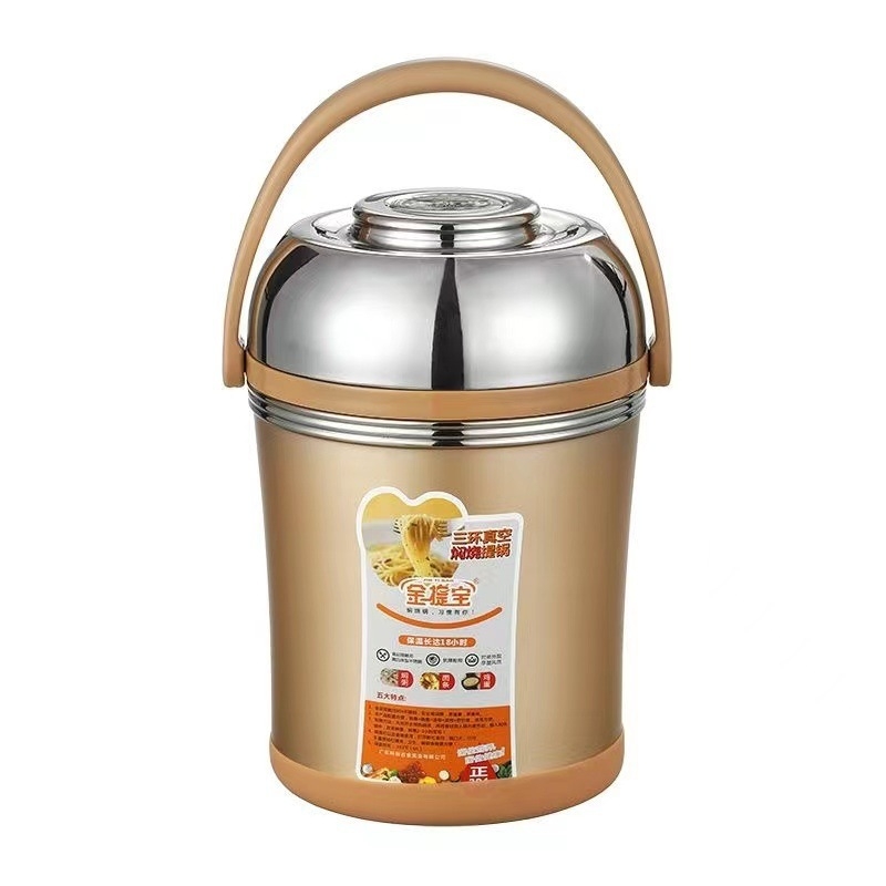 Cutie pentru prânz din oțel inoxidabil 304, izolație în vid, design cu două straturi, capacitate mare 1,2–3,0 L, fabricat manual