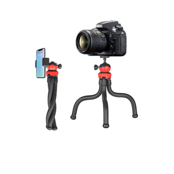 Tantu Black Diamond Octopus tripod για κινητά τηλέφωνα και DSLR, με κεφαλή σφαίρας, 30 εκ., 0,38 kg, μέγιστο φορτίο έως 2 kg