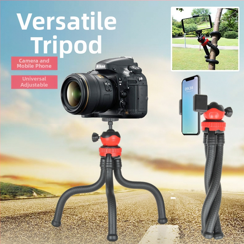 Tantu Black Diamond Octopus tripod pre mobilné telefóny a DSLR, s guľovou hlavou, 30 cm, 0,38 kg, nosnosť do 2 kg